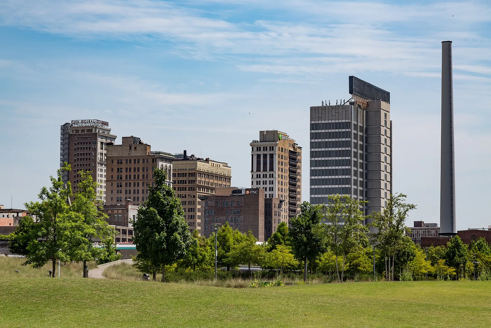 The Birmingham, Alabama skyline