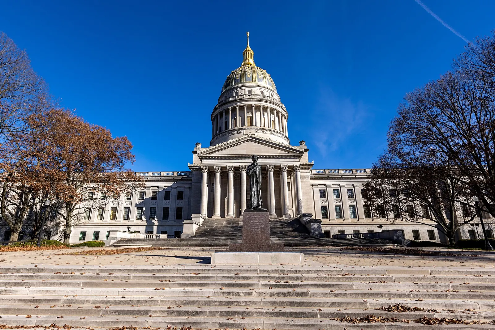 The West Virginia State Capitol building in Charleston