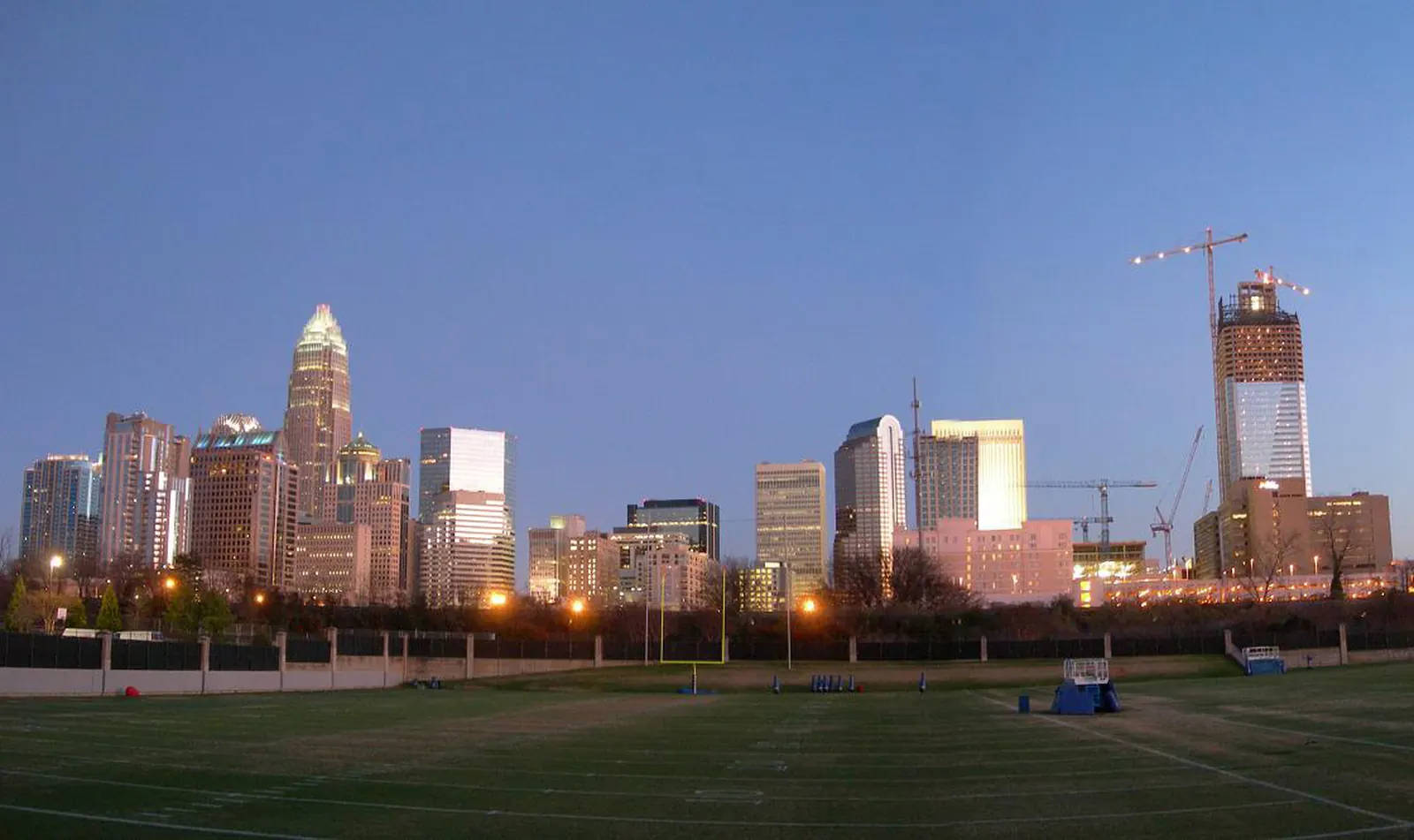 The Charlotte, North Carolina skyline