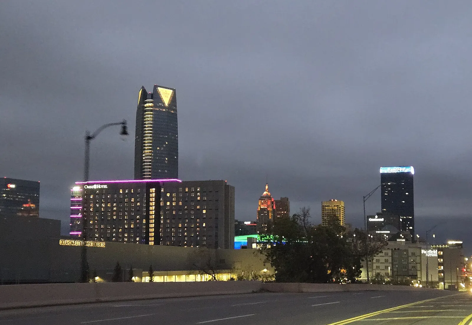 The Oklahoma City, Oklahoma skyline