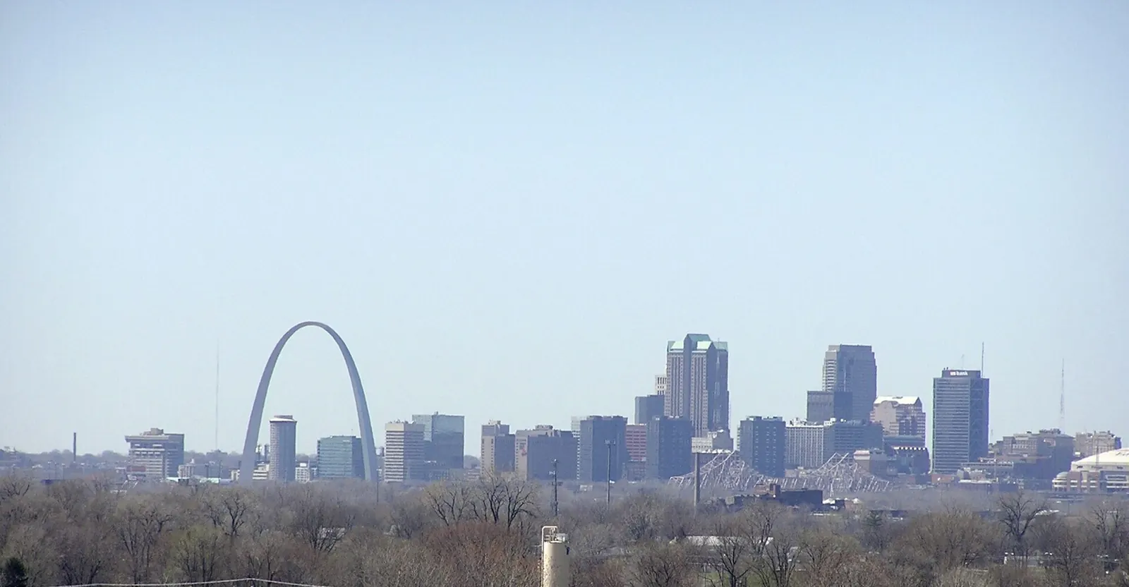 The St. Louis, Missouri skyline