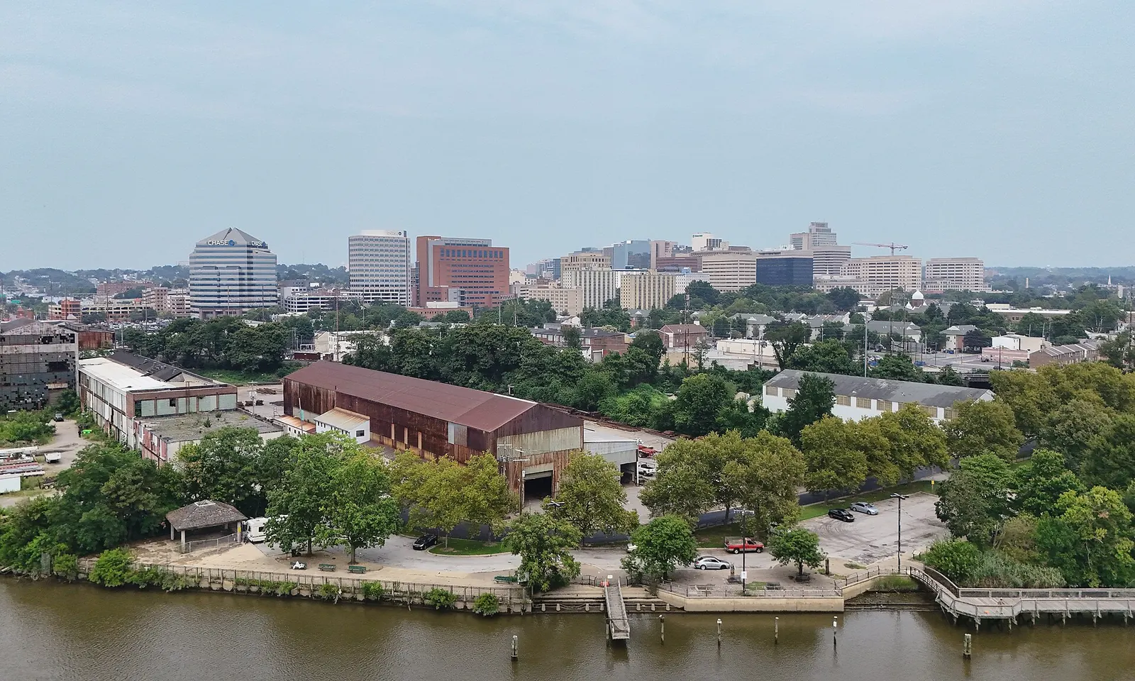The Wilmington, Delaware skyline